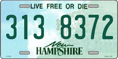 NH license plate 3138372