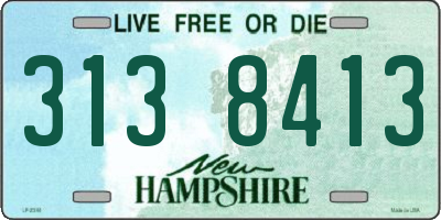 NH license plate 3138413