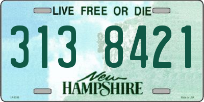 NH license plate 3138421