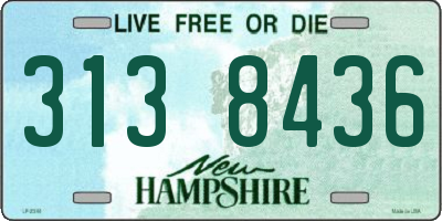 NH license plate 3138436