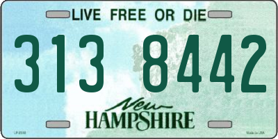 NH license plate 3138442
