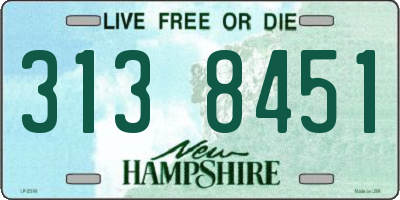 NH license plate 3138451