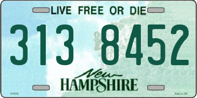 NH license plate 3138452