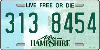 NH license plate 3138454