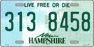 NH license plate 3138458