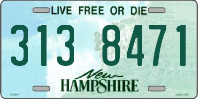 NH license plate 3138471