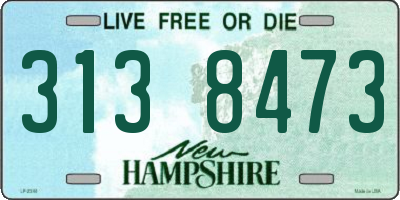 NH license plate 3138473