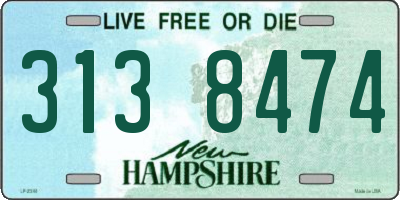 NH license plate 3138474