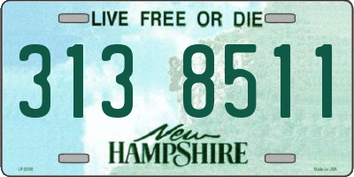 NH license plate 3138511