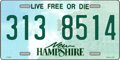 NH license plate 3138514