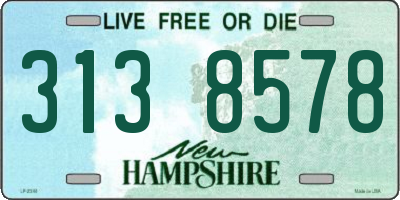 NH license plate 3138578