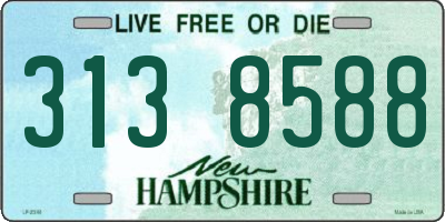 NH license plate 3138588