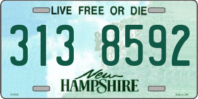 NH license plate 3138592