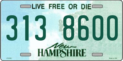 NH license plate 3138600