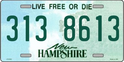NH license plate 3138613