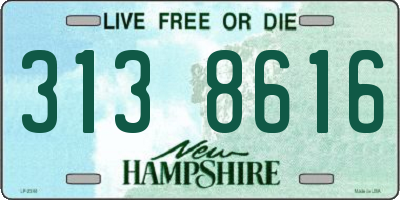 NH license plate 3138616