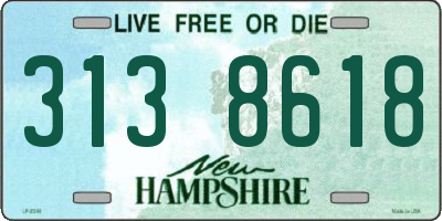 NH license plate 3138618