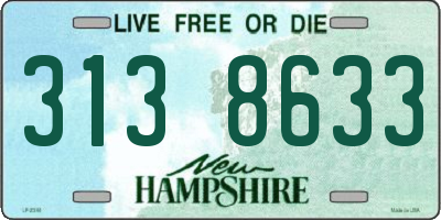NH license plate 3138633