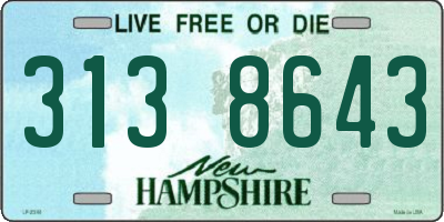 NH license plate 3138643