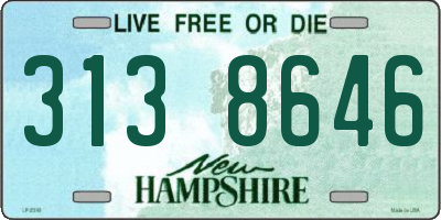 NH license plate 3138646