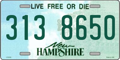 NH license plate 3138650