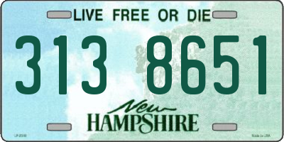 NH license plate 3138651