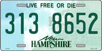 NH license plate 3138652
