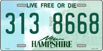 NH license plate 3138668