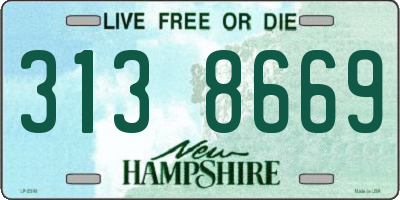 NH license plate 3138669