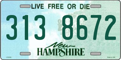 NH license plate 3138672