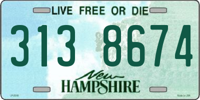 NH license plate 3138674