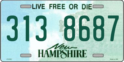 NH license plate 3138687