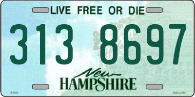 NH license plate 3138697