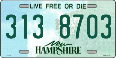 NH license plate 3138703