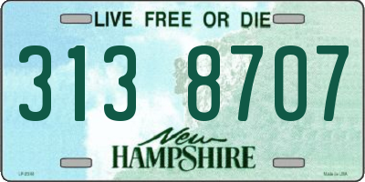 NH license plate 3138707