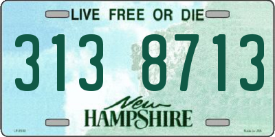 NH license plate 3138713