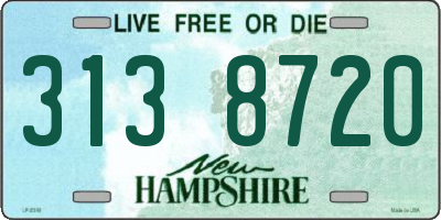 NH license plate 3138720