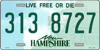 NH license plate 3138727
