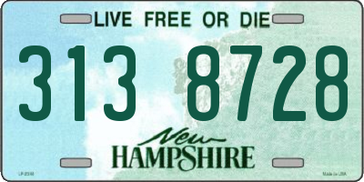 NH license plate 3138728