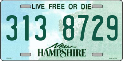 NH license plate 3138729