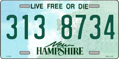 NH license plate 3138734