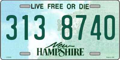 NH license plate 3138740