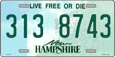NH license plate 3138743
