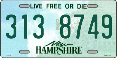 NH license plate 3138749