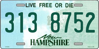 NH license plate 3138752