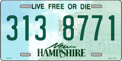 NH license plate 3138771