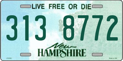 NH license plate 3138772