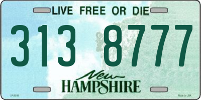 NH license plate 3138777