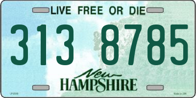 NH license plate 3138785