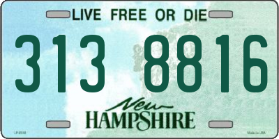 NH license plate 3138816